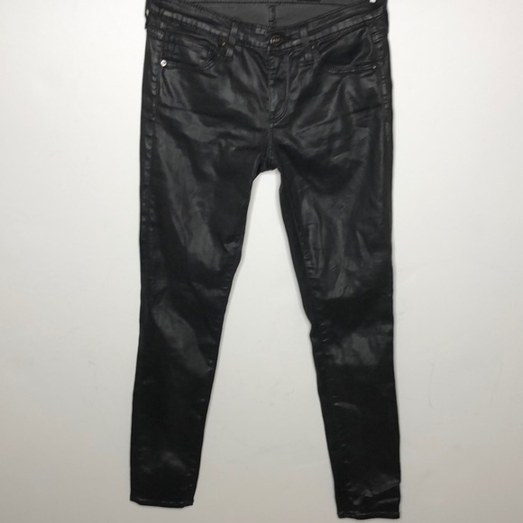 AG Adriano Goldschmied The Legging Ankle Black Jeans 26 - Picture 1 of 8